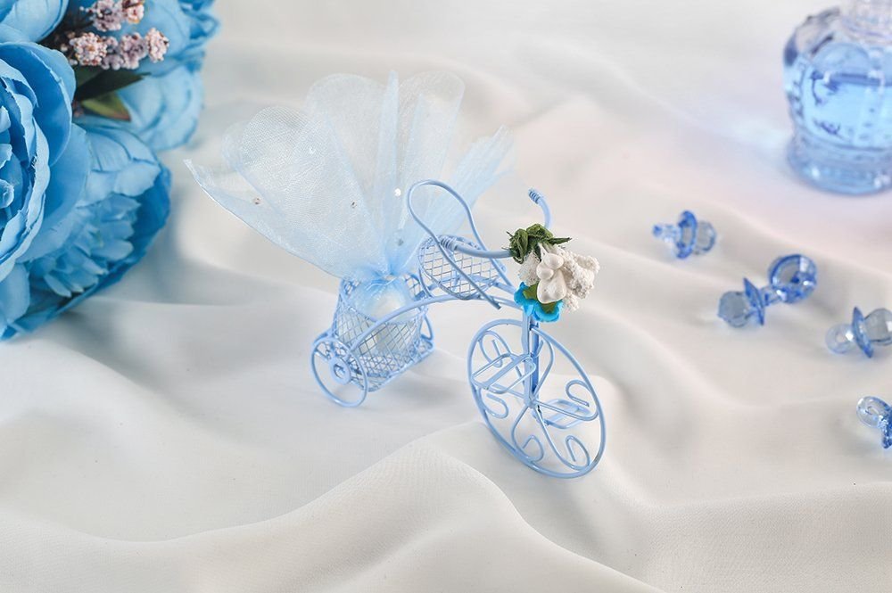 Bebek Şekeri - Babyfeier Gastgeschenk - Bisiklet - blau Bebek Şekeri