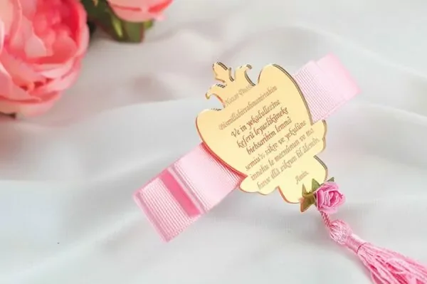 Brautfeier - Plexi Gebet - rosa
