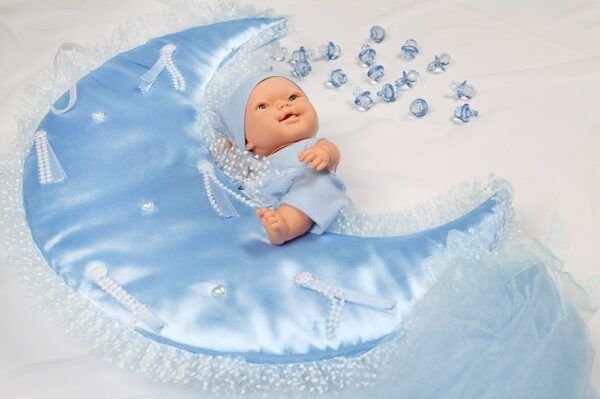 Babyfeier - Dekoration - Yarim Ay - blau