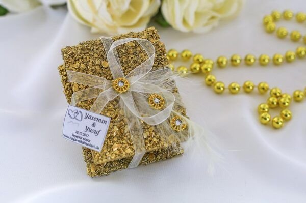 Hochzeitsgeschenke - Truhe - gold